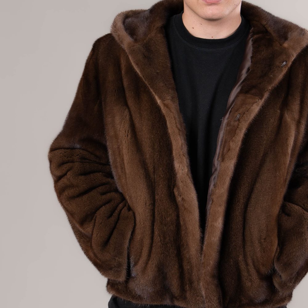 real mink coat men