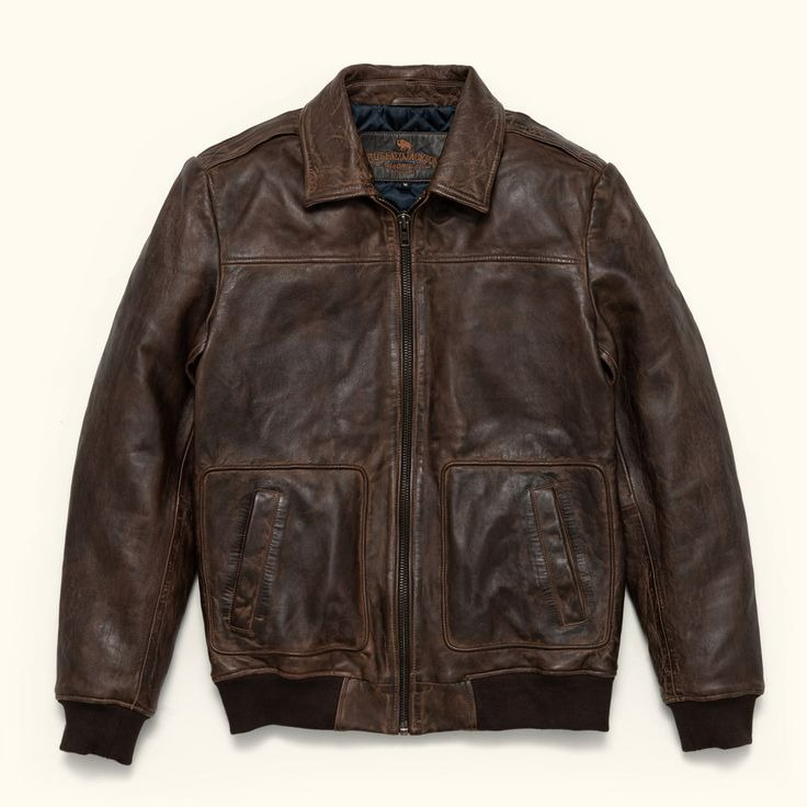 leather bomber jacket