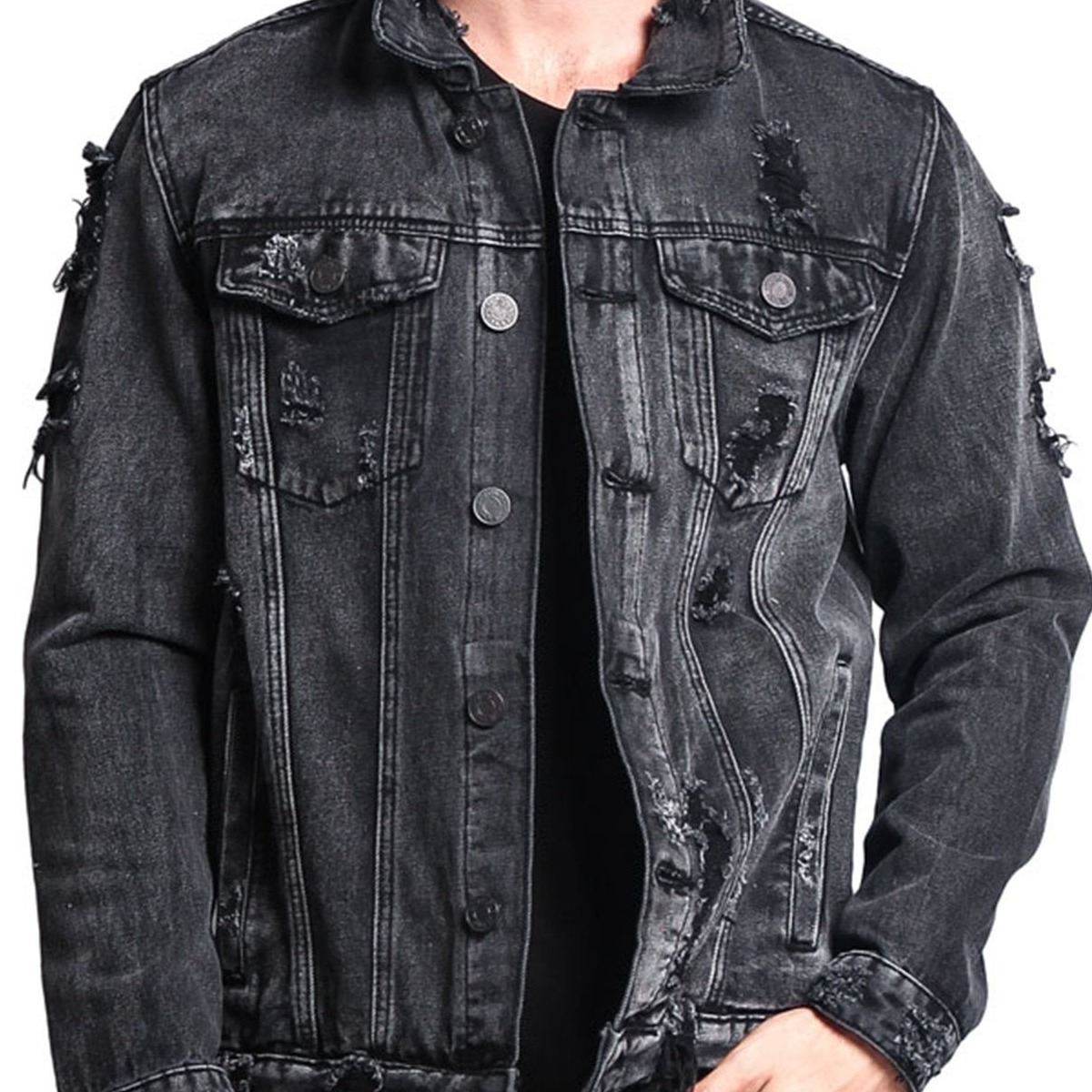 black denim jacket